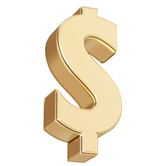 Dollar Symbol 3D Render