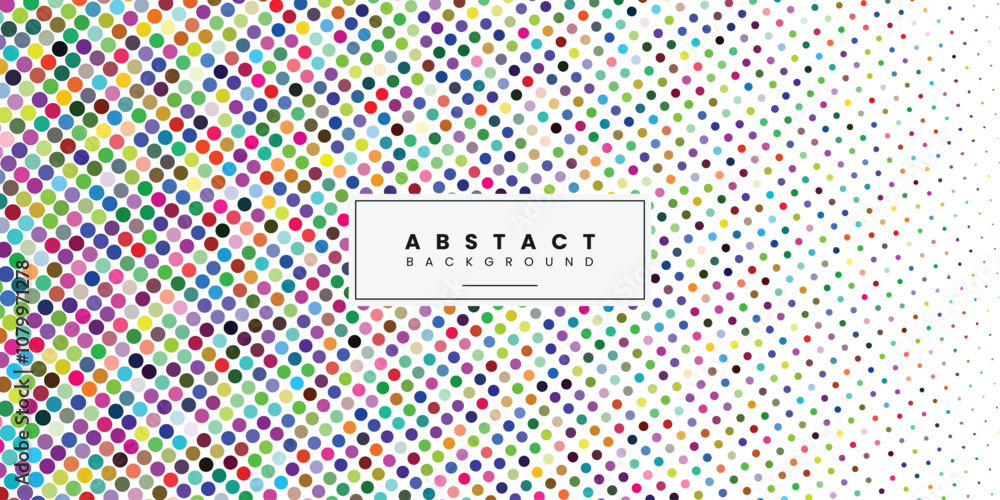 Poster abstract colorful halftone background design vector
