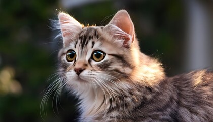 Obraz premium Cute and Beautiful Cat – Adorable Cat Portrait