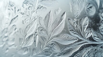 Frosted glass with swirling patterns, diffused lighting, and soft shadows