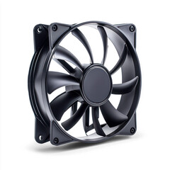 Computer cooling fan with a sleek design. isolated on transparent background