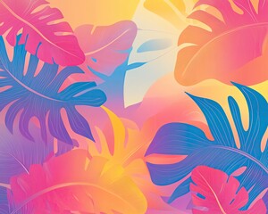 Colorful abstract gradient background design Colorful abstract gradient background design with neon tones creating a vibrant light effect