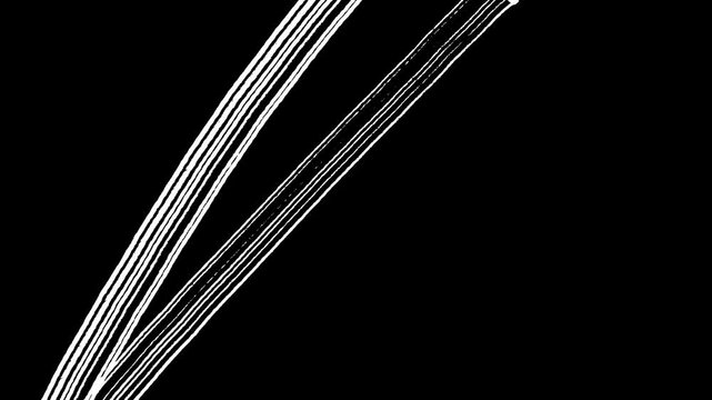 A series of parallel lines in shades of gray, creating a dynamic and effect defects and interference in the video signal, showcasing noise, glitches, and static backgrounds. black screen.