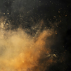 Abstract Background - Gold Dust Explosion on Black