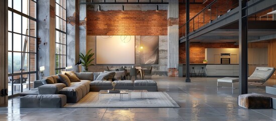 Spacious Loft Apartment with Industrial Design