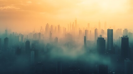 Fototapeta premium City Skyline at Dawn