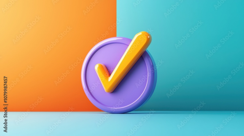 Poster limited time badge at center for a website isolated random pastel color background