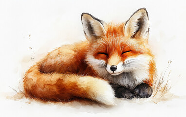 Obraz premium red fox 