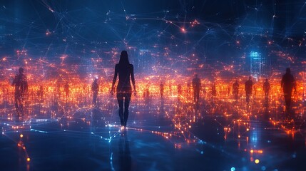 Digital Network of People, Abstract technology