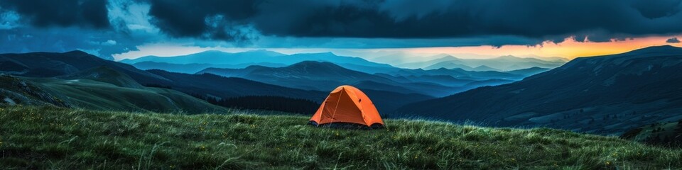 Camping Under a Stormy Sky