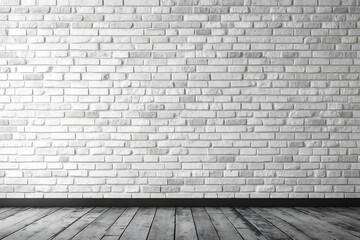 Fototapeta premium Brick Wall Texture Podium. Rustic Background Pedestal. Brick Texture for Display. Urban Style Podium Design. Brick Wall for Product Stand.