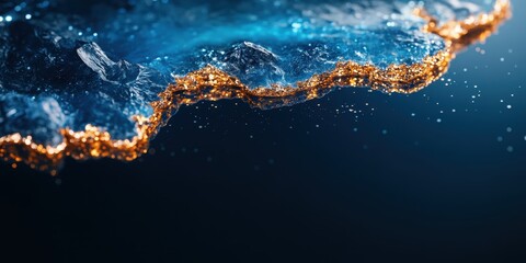 Close-Up of a Stunning Reflective Geode Showcasing Intricate Patterns and Natural Beauty