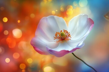 Obraz premium Ethereal Blossom: A Captivating Floral Celebration