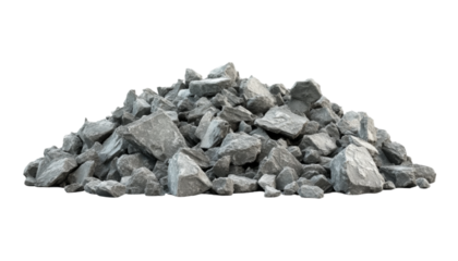 Extracting Natural Resources Pile of Rocks Quarry Site Mineral Resource Industrial Environment Ground Level View Geological Concept