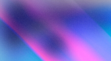 Dark purple pink blue gradient background, neon color flow with grainy texture effect, futuristic banner design.