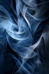 Obraz premium Smoky blue background with soft transitions, abstract design
