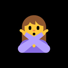 No Entry Gesture Emoji
