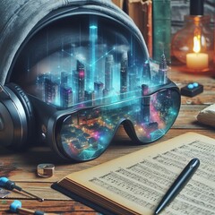 Smart Glasses with Integrated Audio Provide both visual and audi