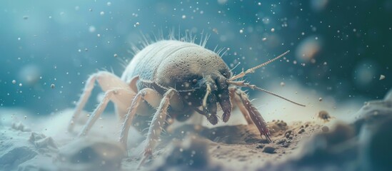 Macro Photography of a Dust Mite