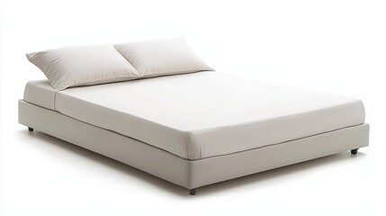 A fitted sheet is designed to fit snugly over a mattress, with elastic around the edges to hold it in place. It is made of a soft, comfortable fabric, and is typically white or a light color