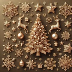 christmas background with christmas tree