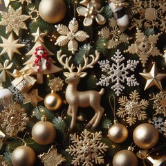 christmas background with christmas tree