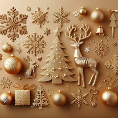 christmas background with christmas tree