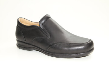 Men's shoes for daily use. Side view and unbranded shoe models