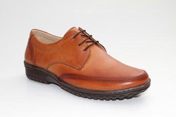 Men's shoes for daily use. Side view and unbranded shoe models