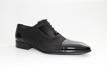 Men's shoes for daily use. Side view and unbranded shoe models