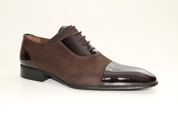 Men's shoes for daily use. Side view and unbranded shoe models