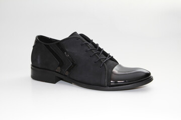 Men's shoes for daily use. Side view and unbranded shoe models