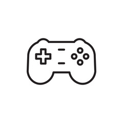 Gamepad icon outline set sign