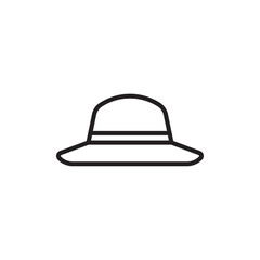 Fototapeta premium Hat icon outline set sign