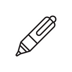 Highlighter icon outline set sign