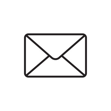 recommend clip art: Mail icon outline set sign