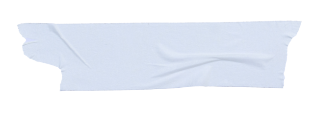 Single Adhesive Tape Strip PNG with Transparent Background. Perfect for enhancing digital artwork, web design, or presentation visuals.