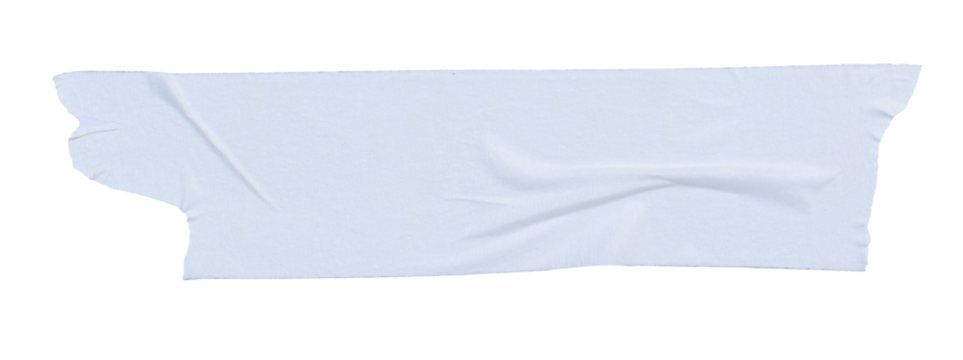 Single Adhesive Tape Strip PNG with Transparent Background. Perfect for enhancing digital artwork, web design, or presentation visuals.
