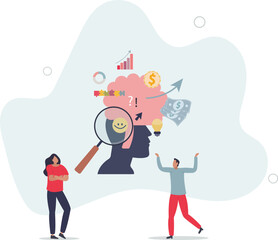 Genius and smart scientist with bright and talented mind.Academical knowledge brain with creative skills .flat characters.