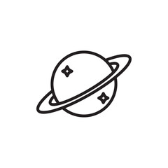 Space icon outline set sign