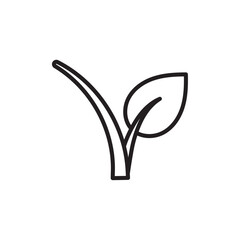 Vegan icon outline set sign