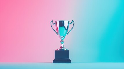 Trophy with 'Best Price' at center for a website isolated random pastel color background