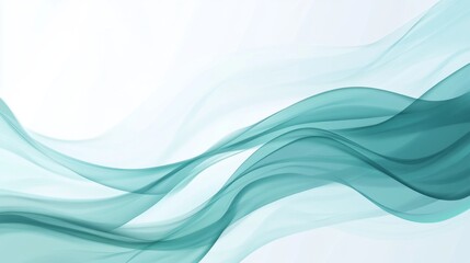 Fototapeta premium Serene Aqua Wave Ripples - Minimalist Oceanic Background Illustration