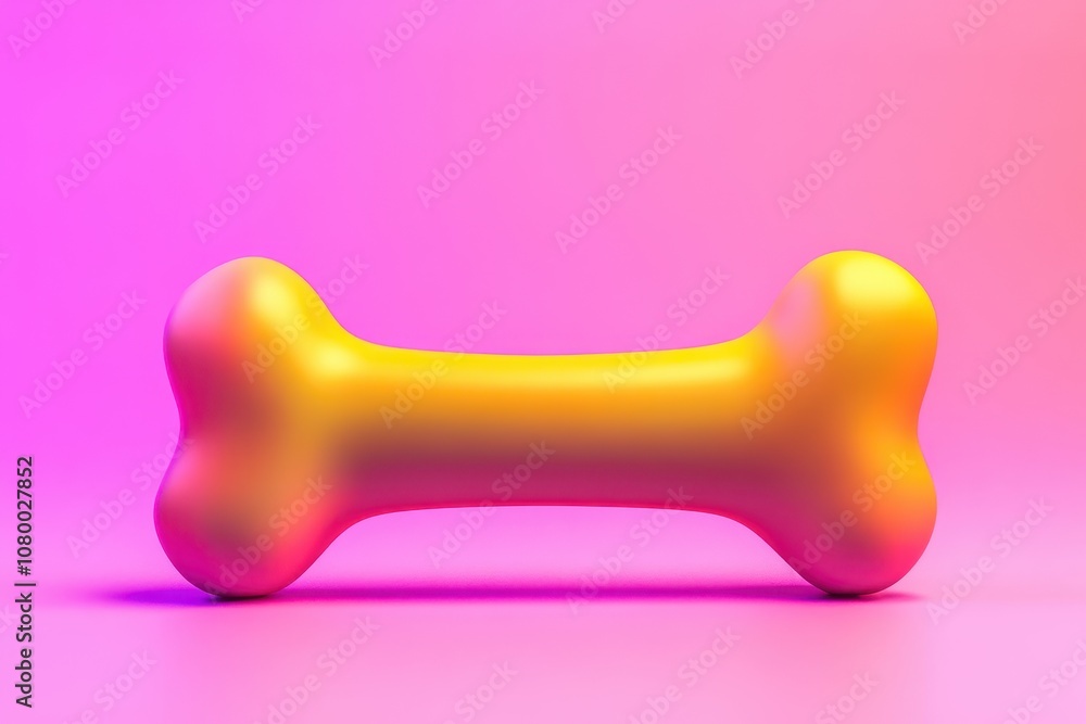 Poster a bone is shown on a background
