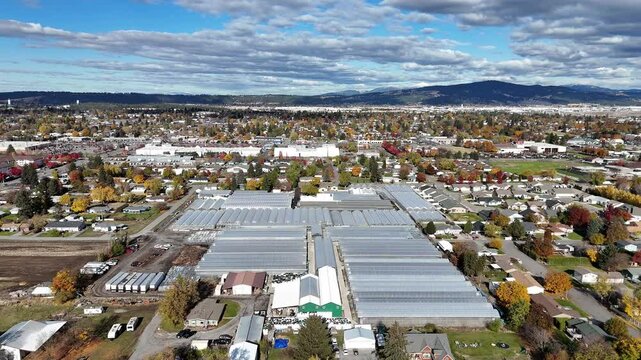 spokane valley creach greenhouse aerial view