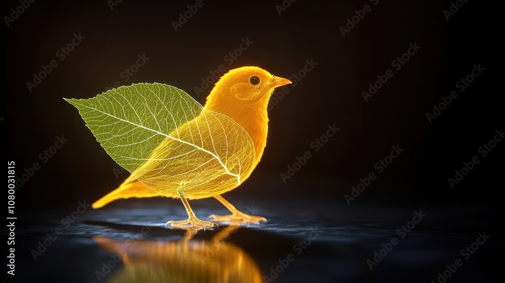 Poster create vibrant bird designs using nature-inspired elements