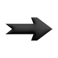 Inflate 3D illustration of variation arrow or direction icon