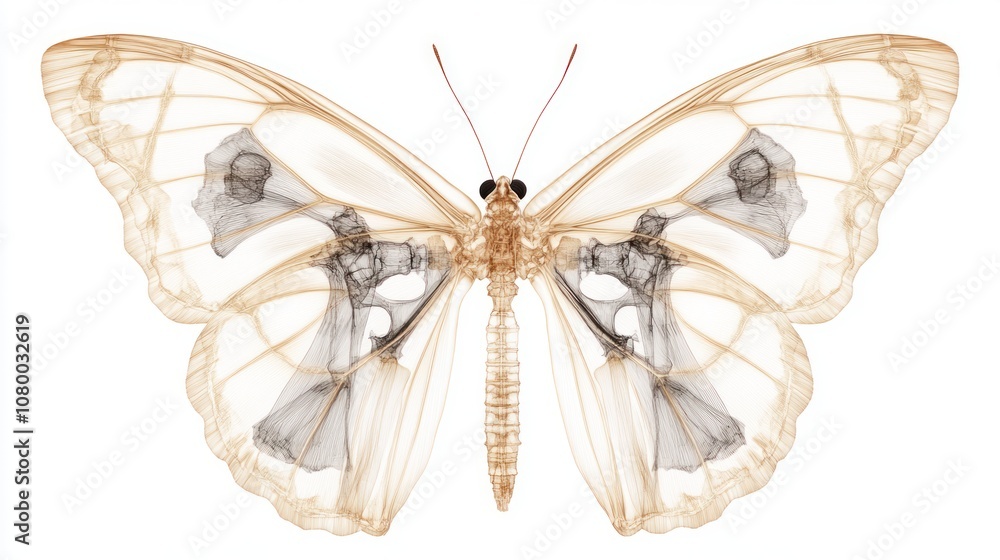 Poster explore the intricate structure of a butterfly's wings