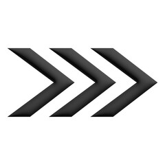 Inflate 3D illustration of variation arrow or direction icon