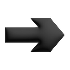 Inflate 3D illustration of variation arrow or direction icon